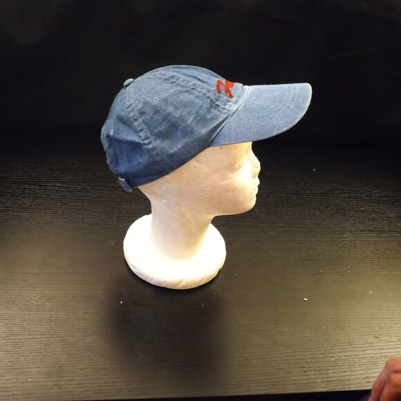 FOXY Strap back Jean Hat Adjustable Blue Vintage Cap - Picture 3 of 6